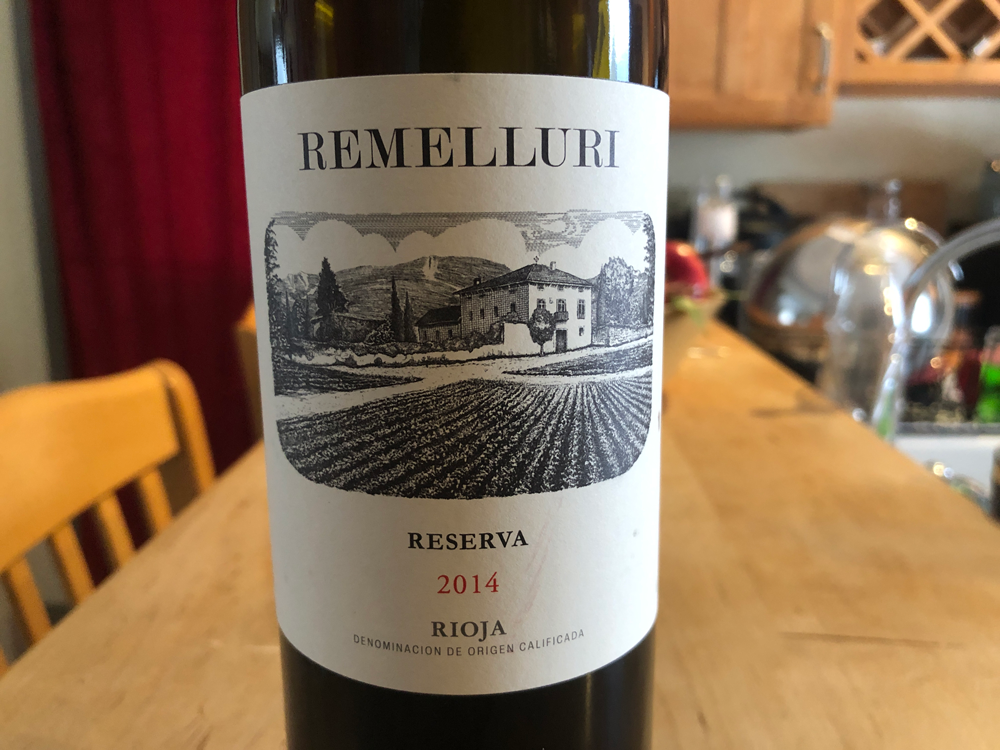 remelluri rioja reserva 2014