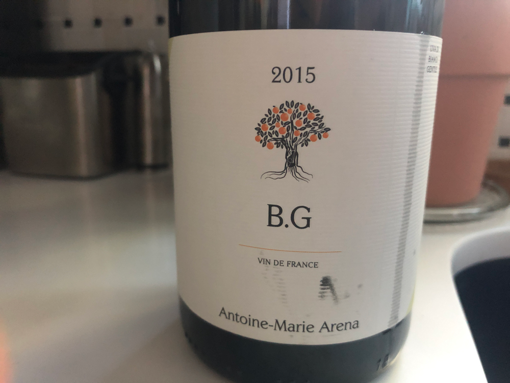 2015 Antoine-Marie Arena Vin de France Blanc “B.G.”