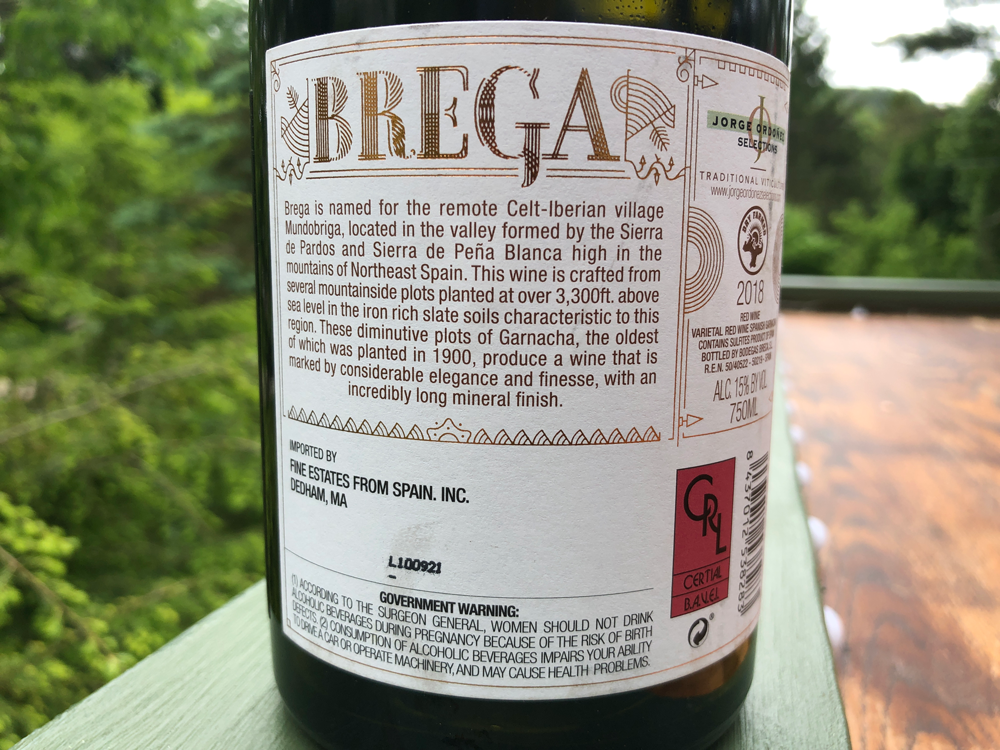 Bodegas Breca - Brega 2018